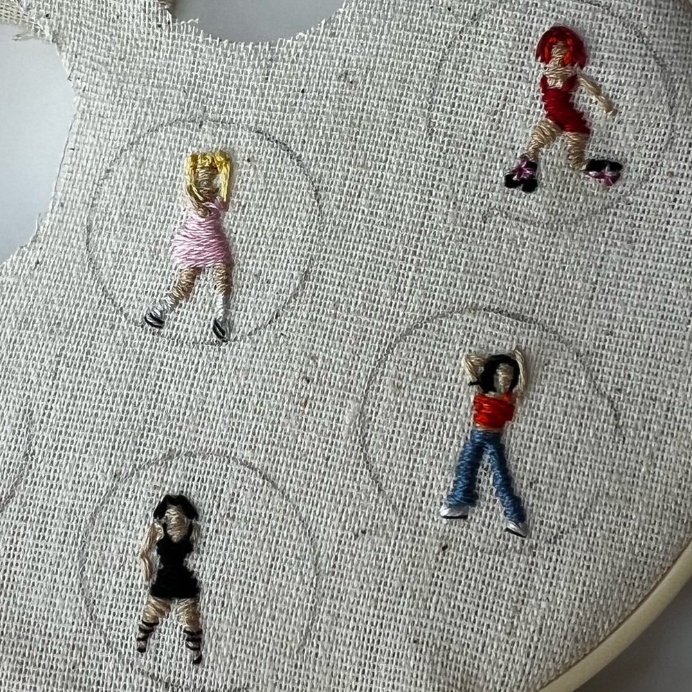 Handcrafted Spice Girls Embroidery Charms (Set of 5) - Picture 2 of 5